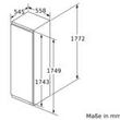 KIF81PFE0 Bosch Einbau Kühlschrank 178x56cm VitaFresh Flachscharnier Produktbild Additional View 5 S