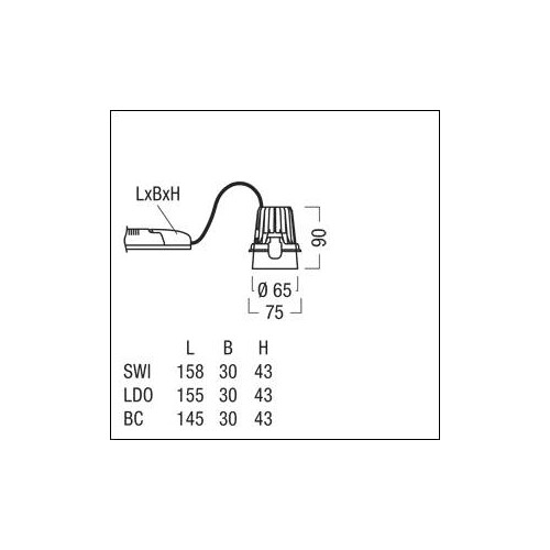 60210971 Zumtobel DIAMO MD 900 930 BC WW DWH WH Produktbild Additional View 1 L