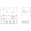 3VA9424-0RL30 Siemens Differenzstrom Schutzgerät RCD820 advanced RCD Typ A u Produktbild Additional View 2 S