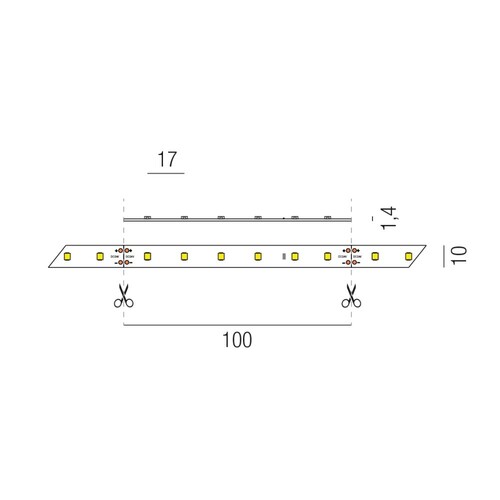 69115/2000-WW Leuchtwurm LED Strip IP20 14,4W 3000K 24V 20m Rolle Produktbild Additional View 1 L