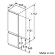 KIS87ADD0 Bosch 177.2 x 55.8 cm Einbau-Kühl-Gefrier-Kombination Produktbild Additional View 4 S