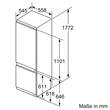 KIS87ADD0 Bosch 177.2 x 55.8 cm Einbau-Kühl-Gefrier-Kombination Produktbild Additional View 5 S