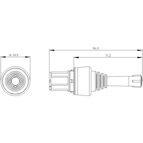 3SU1000-7AC10-0AA0 Siemens Koordinatenschalter, 22 mm, rund, Kunst Produktbild Additional View 1 L