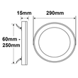 114030 Isoled LED Aufbau/Einbauleuchte Slim Flex, 24W, nickel gebürstet, Color Produktbild Additional View 2 S