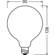 4058075439054 Osram LEDPG95100D 12W/827 230VGLFR E27FS1 Produktbild Additional View 2 S