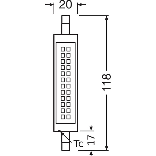 4058075432734 Osram LESLIM118100 11W/827 230V R7S FS1 Produktbild Additional View 3 L