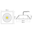 1856776323 Nobile 5068Q ECO Flat 8W schwarz matt 3000K 38° 350mA Produktbild Additional View 2 S