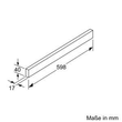 DSZ4685 Bosch Griffleiste Edelstahl Produktbild Additional View 4 S