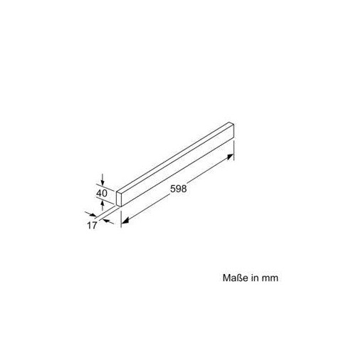 DSZ4685 Bosch Griffleiste Edelstahl Produktbild Additional View 4 L