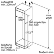 KIS86AFE0 Bosch Einbau-Kühl- Gefrierkombination 177.2 x 55.8 cm Produktbild Additional View 5 S