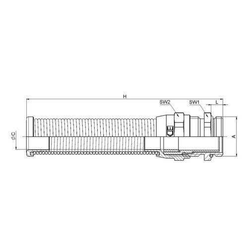 50.620 M/BS Jacob MS Perfect Kabelverschraubung M20x1,5 Produktbild Additional View 1 L