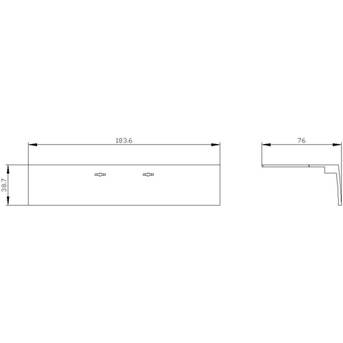 3VA9481-0WD40 Siemens Klemmenabdeckung 4 polig 1 Stück Zubehör für: 3VA2 400/630. Produktbild Additional View 1 L