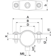 1362424 Obo ASG 732 25 G Abstandschelle mit Gewindeanschluss M6 20 25mm Stahl g Produktbild Additional View 1 S