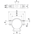1362730 Obo ASL 733 44 FT Abstandschelle mit Langloch 36 44mm Stahl tauchfeuerve Produktbild Additional View 1 S