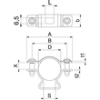 1362768 Obo ASL 733 25 G Abstandschelle mit Langloch 20 25mm Stahl galvanisch v Produktbild Additional View 1 S