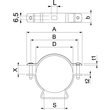 1362788 Obo ASL 733 63 G Abstandschelle mit Langloch 53 63mm Stahl galvanisch v Produktbild Additional View 1 S