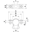 1362814 Obo ASL 733 20 ALU Abstandschelle mit Langloch 17 20mm Alu Produktbild Additional View 1 S