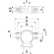 1362822 Obo ASL 733 30 ALU Abstandschelle mit Langloch 25 30mm Alu Produktbild Additional View 1 S