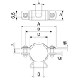 1362990 Obo ASL 733 36 A2 Abstandschelle mit Langloch 30 36mm Edelstahl, rostfrei Produktbild Additional View 1 S