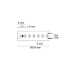 114716 Isoled LED CRI927 Linear ST8 Flexband, 24V, 8W, IP20, warmweiß Produktbild Additional View 1 S