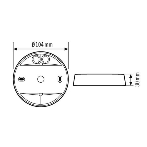 EP10426940 Esylux COMPACT MOUNTING BOX IP54 SM BK Aufputzdose für COMPACT Seri Produktbild Additional View 1 L