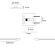 114501 Isoled LED CRI925 MiniAMP Flexband, 12V, 6W, 2500K, 120cm, beidse Produktbild Additional View 2 S