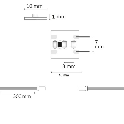 114501 Isoled LED CRI925 MiniAMP Flexband, 12V, 6W, 2500K, 120cm, beidse Produktbild Additional View 2 L