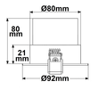 114013 Isoled Einbaurahmen Kombi für GU10/MR16 Produktbild Additional View 1 S