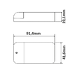 114528 Isoled LED Trafo MiniAMP 12V/DC, 0 30W, 200cm Kabel mit Flachstecker, se Produktbild Additional View 1 S