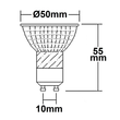 114159 Isoled GU10 LED Strahler 5W, prismatisch, warmweiß, CRI90 Produktbild Additional View 1 S