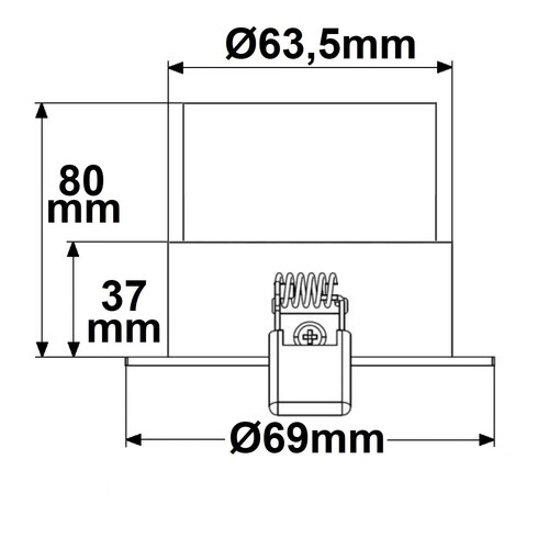 113126 Isoled Einbaurahmen Slim rund für GU10/MR16 Produktbild Additional View 1 L