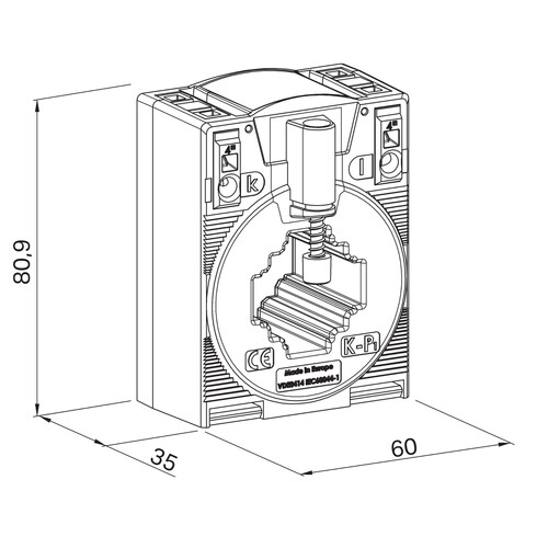 855-305/250-501 Wago PI CT PRC 250A SRC 5A Produktbild Additional View 1 L