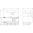 3VA9124-0RL30 Siemens Differenzstrom Schutzgerät RCD820 advanced RCD Typ A u Produktbild Additional View 2 S