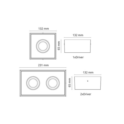 902548 SG Leuchten CUBE LUX 2X weiß 2x7W LED 2700K Produktbild Additional View 1 L