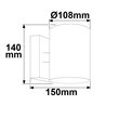 112624 Isoled Wandleuchte Up & Down 2xGX53 Produktbild Additional View 1 S