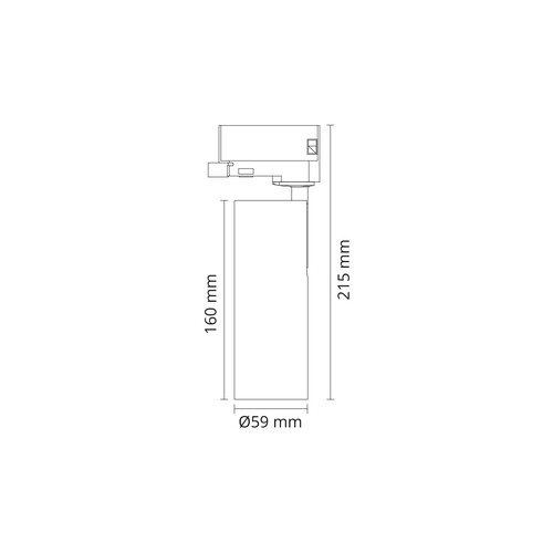 320621 SG Leuchten ZIP TUBE MINI schwarz 3 T 3000K Produktbild Additional View 1 L