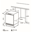 814060300 Exquisit UKS130 4 FE 010E Unterbau-Kühlschrank 82,0x59,0x54,3 Produktbild Additional View 2 S