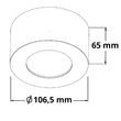 113131 Isoled LED Aufbauleuchte LUNA 8W Produktbild Additional View 1 S