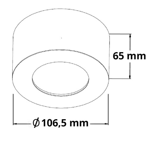 113131 Isoled LED Aufbauleuchte LUNA 8W Produktbild Additional View 1 L