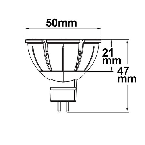 113574 Isoled MR16 Vollspektrum LED Strahler 7W COB Produktbild Additional View 2 L