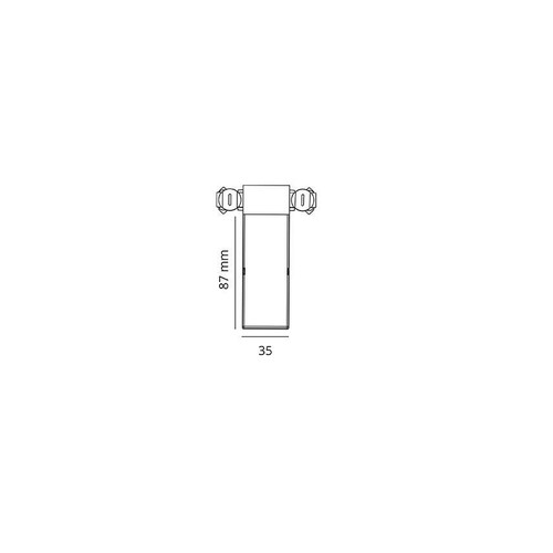 003156 SG Leuchten ZIP 230V Verbindungsstück mit Mitteleinspeisung, Produktbild Additional View 1 L