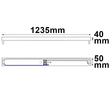 113287 Isoled Halterung für T8 Röhren 120cm Produktbild Additional View 1 S