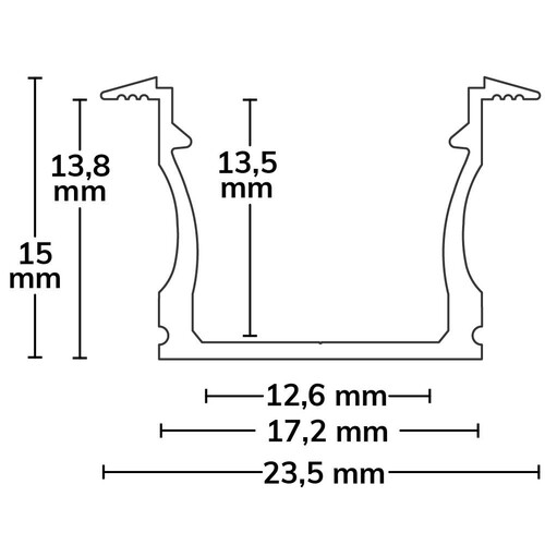 114790 Isoled LED Einbauprofil Produktbild Additional View 1 L