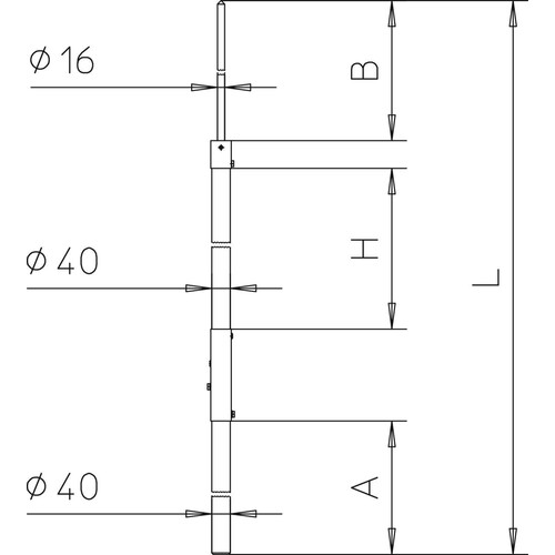 5408942 Obo isFang 4000 Isolierter Fangmast4000mmGlasfaserverstärkter Kuns Produktbild Additional View 1 L