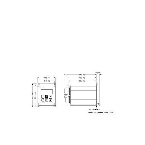 7ME6910-2CA10-1AA0 Siemens Signalumformer MAG 5000, 19 Zoll Einsch Produktbild Additional View 1 L