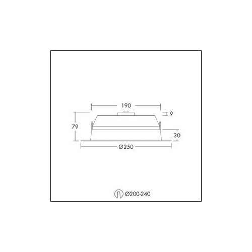 96632756 Thorn AMY VARIO 200 LED DL 2000 830/35/40 LED-Downlight Produktbild Additional View 1 L