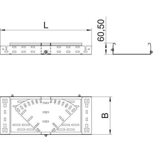 6040480 Obo RBMV 610 FS Bogen variabelmit Schnellverbindung60x100Stah Produktbild Additional View 1 L