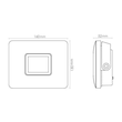 630021 SG Leuchten FLOM MIDI SENSOR 23W Flutlicht LED 3000K, graphit Produktbild Additional View 1 S