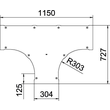 6226182 Obo LTD 300 R3 A4 Deckel für T Stückmit DrehriegelB300Edelstahl, rostf Produktbild Additional View 1 S