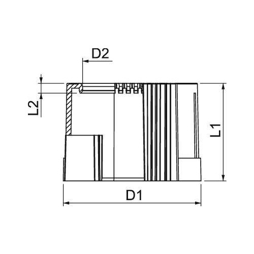 2044516 Obo 129 TB PG16 Rohrendtülle, teilbarPGPG16Polyethylenlichtgrau 7035 Produktbild Additional View 1 L